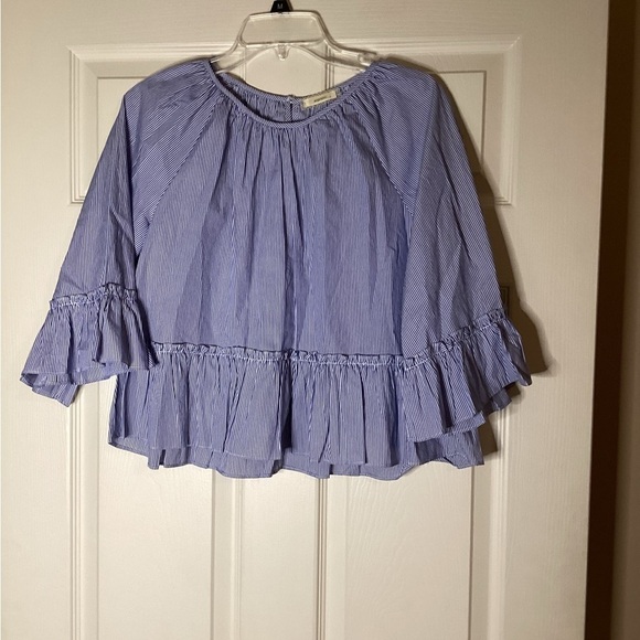 NWOT Soprano Striped Bell Sleeve Top - Picture 2 of 6